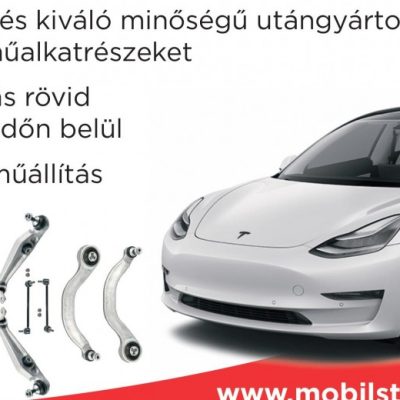 Tesla model 3 futóműjavítás a Mobilstarnál